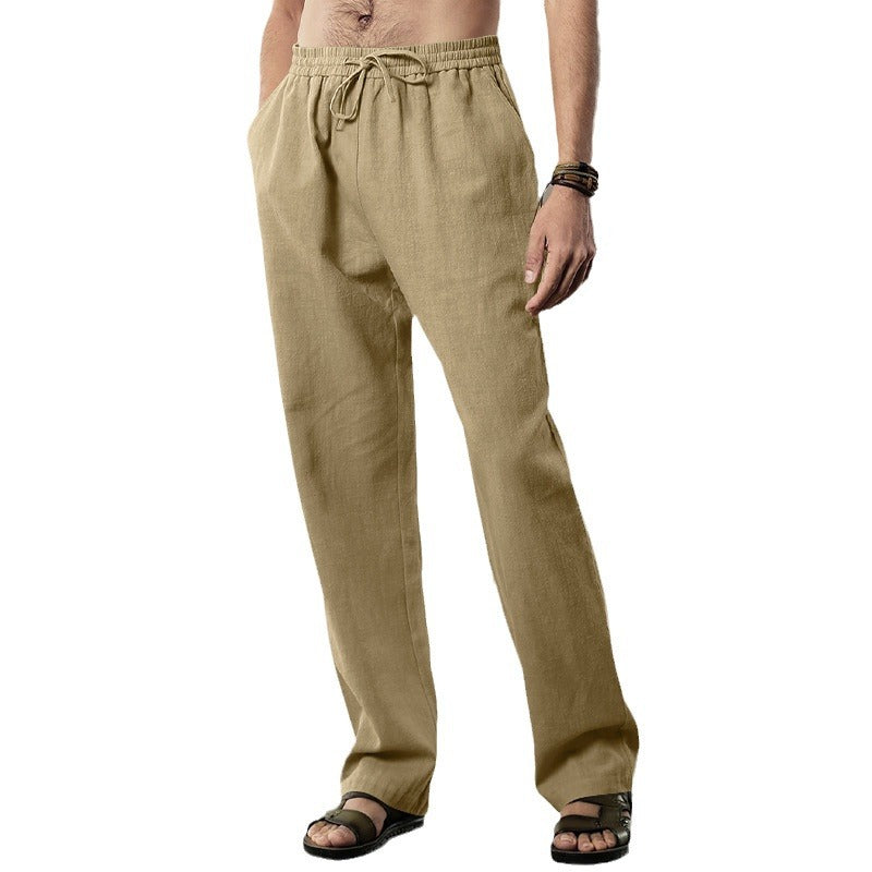 Men's Breathable Linen Casual Sports Trousers