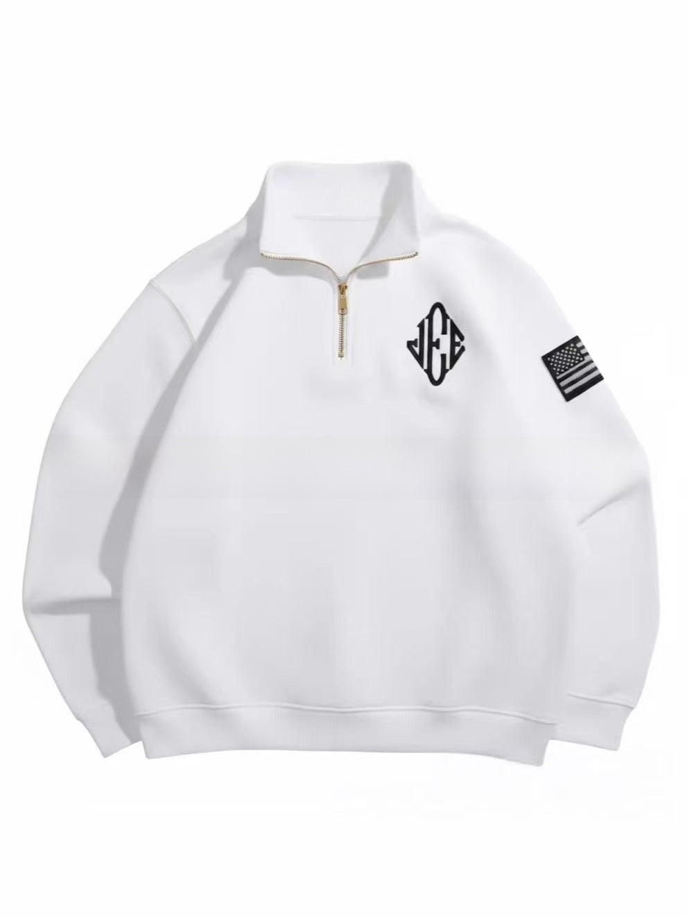 Long-sleeve oversized hoodie, thickened outerwear
