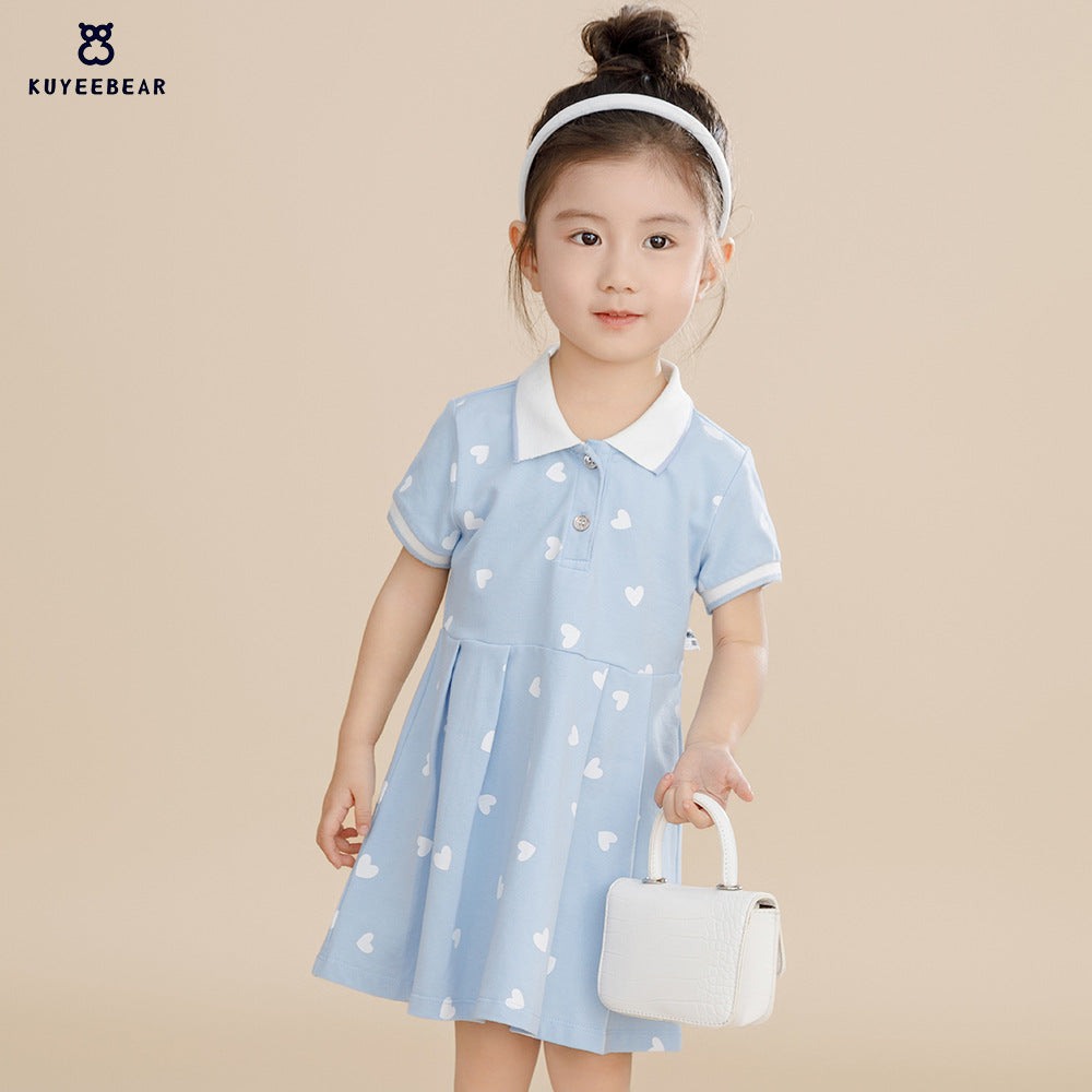 Girls' Cotton A-Line Dress