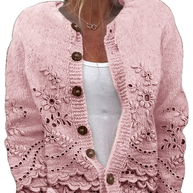 Geometric 3D Print Women's Cardigan