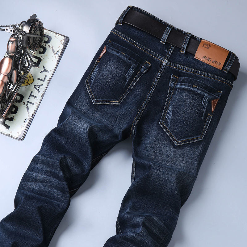 Men's straight-leg jeans