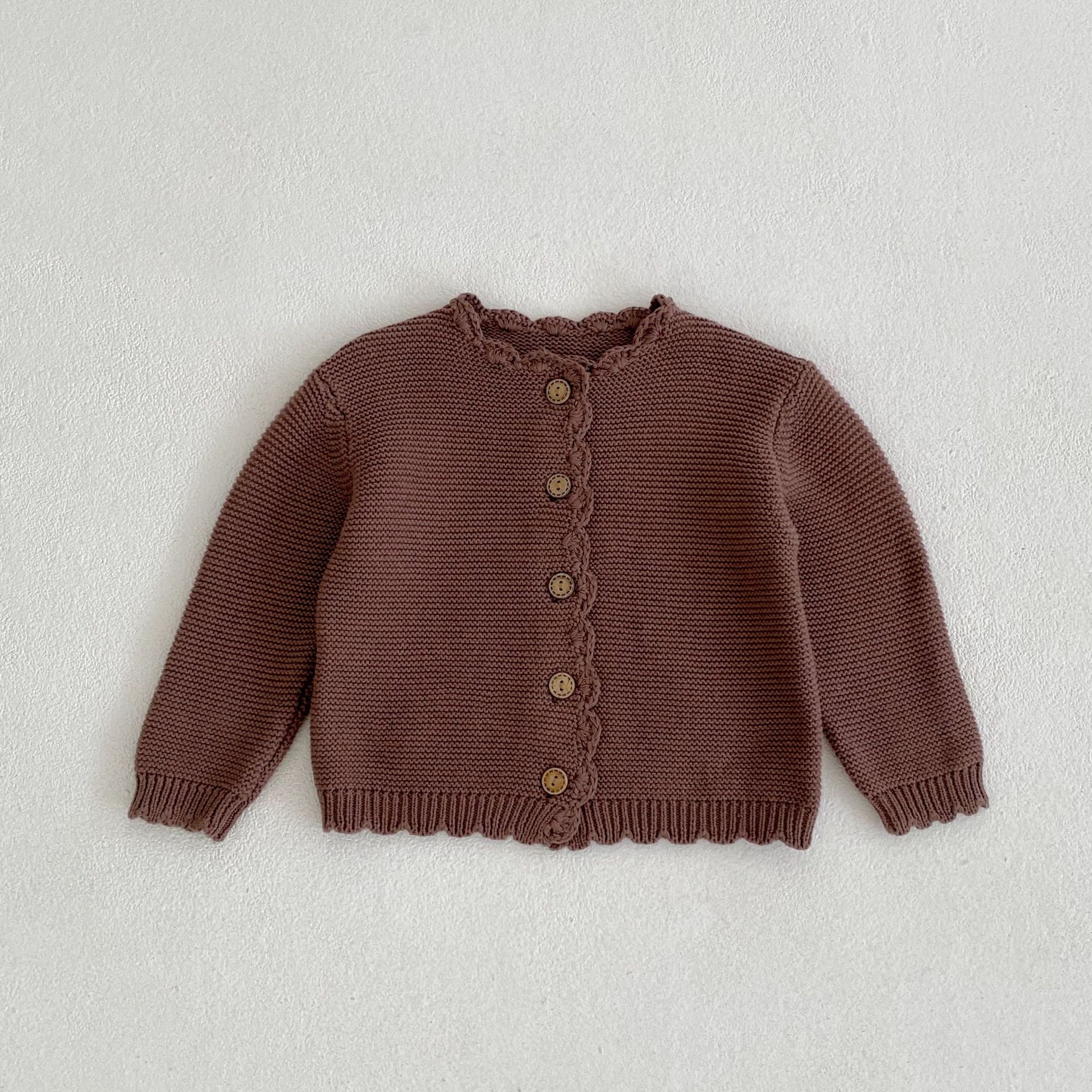 Handmade Crochet Cotton Cardigan for Children