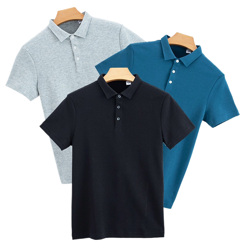 Double-Sided Cotton Polo Shirt for Men