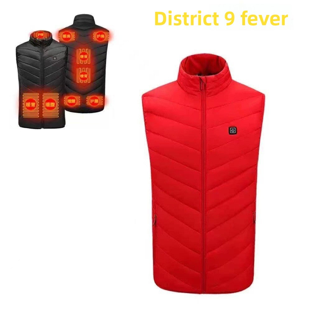 USB Electric Heating Vest with Multiple Warm Zones