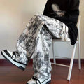 Men's Tie-Dye Wide-Leg Casual Trousers