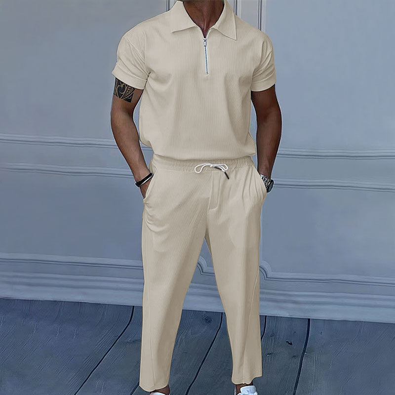 Men plus size men's solid color suit