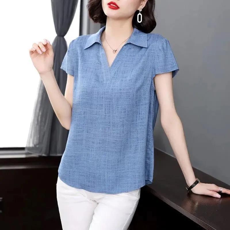 Cotton and linen shirt