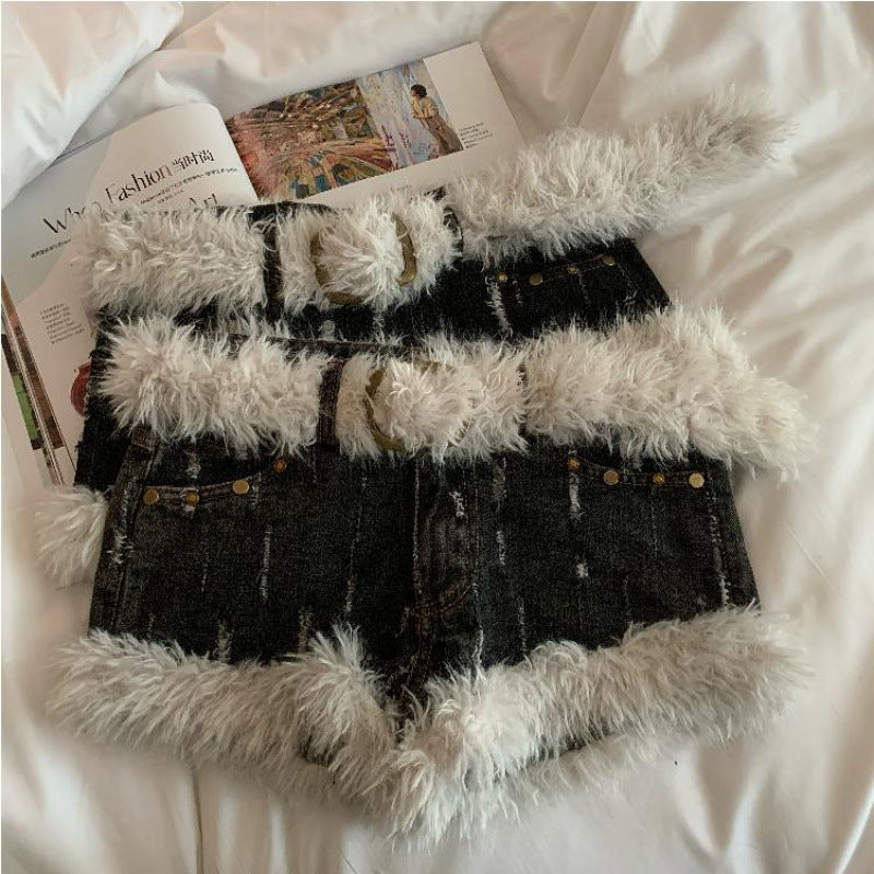 Denim shorts