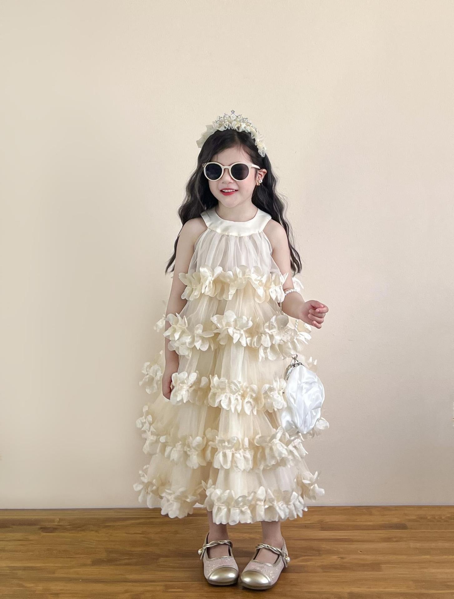 Girls' Halter Neck Cake Dress