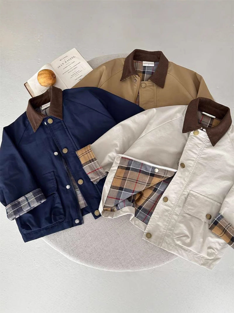 Children's Plaid Coat