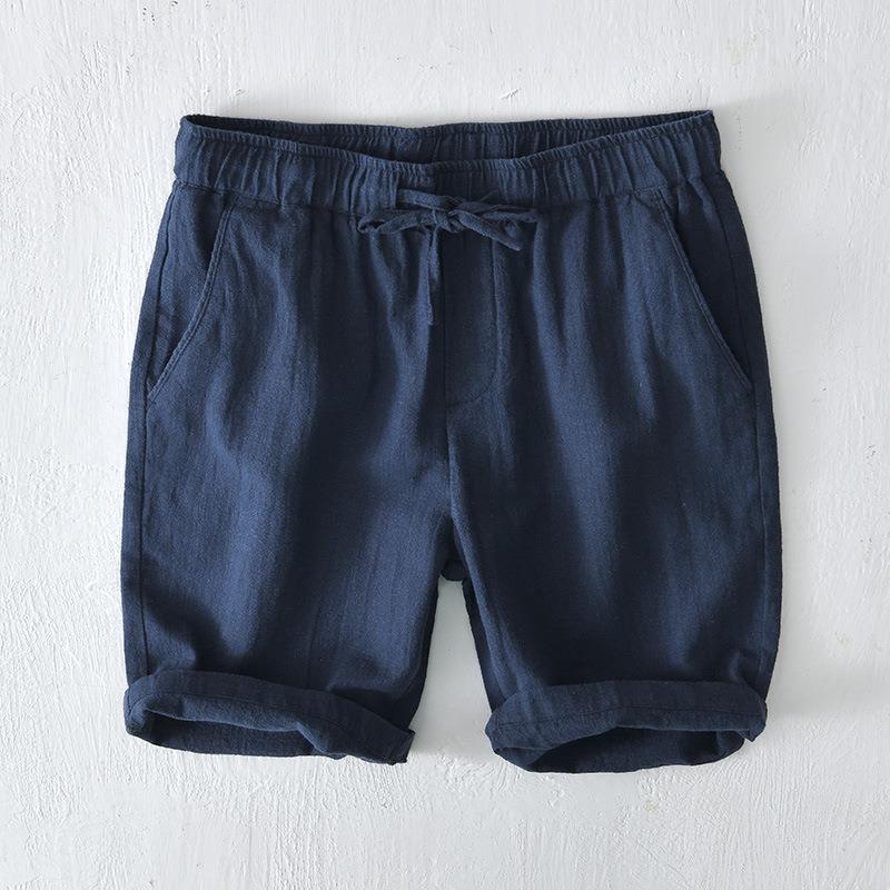 Men's Casual Linen Drawstring Shorts