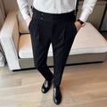 High-waisted slimming trousers