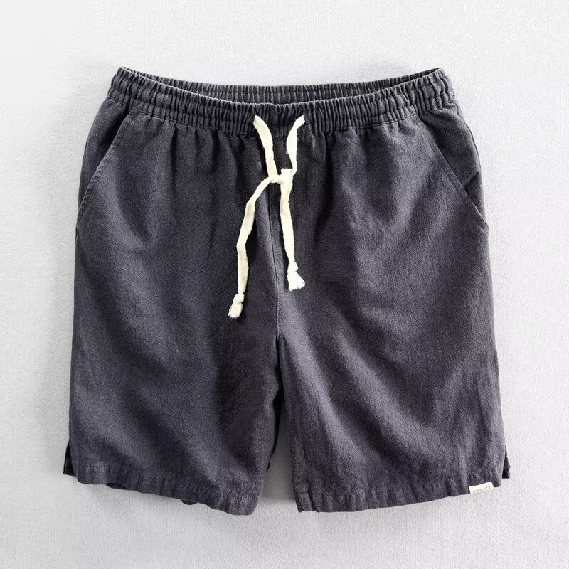 Men's Casual Cotton Linen Summer Shorts