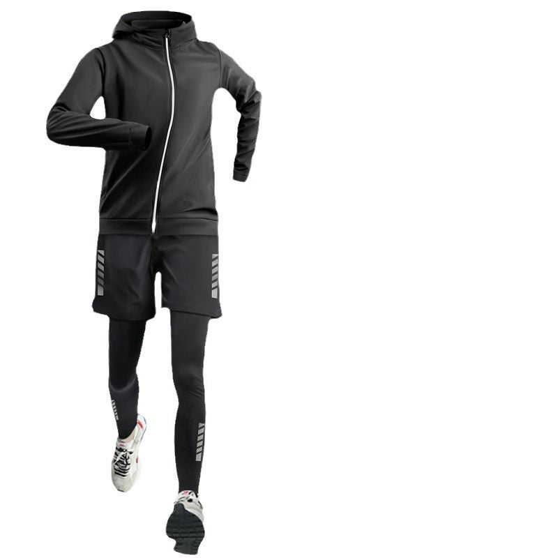 Thick-fabric warm-up suit, quick-drying clothes