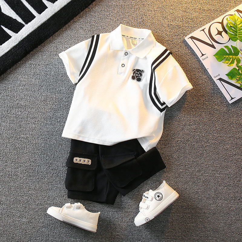 Boys Summer Polo Shirt Shorts