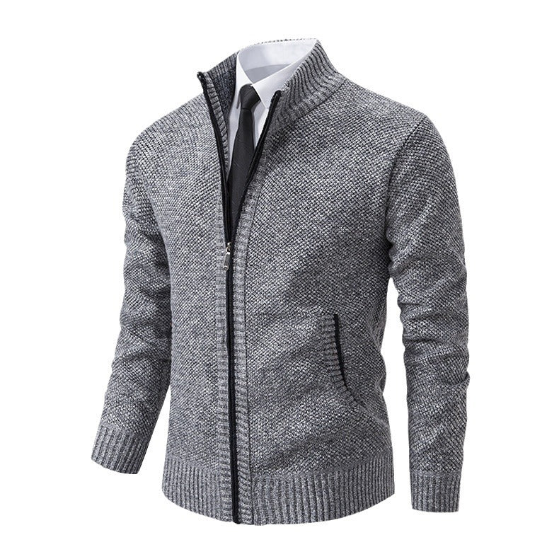 Men's Stand Collar Cardigan