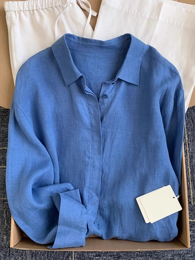 French linen shirt
