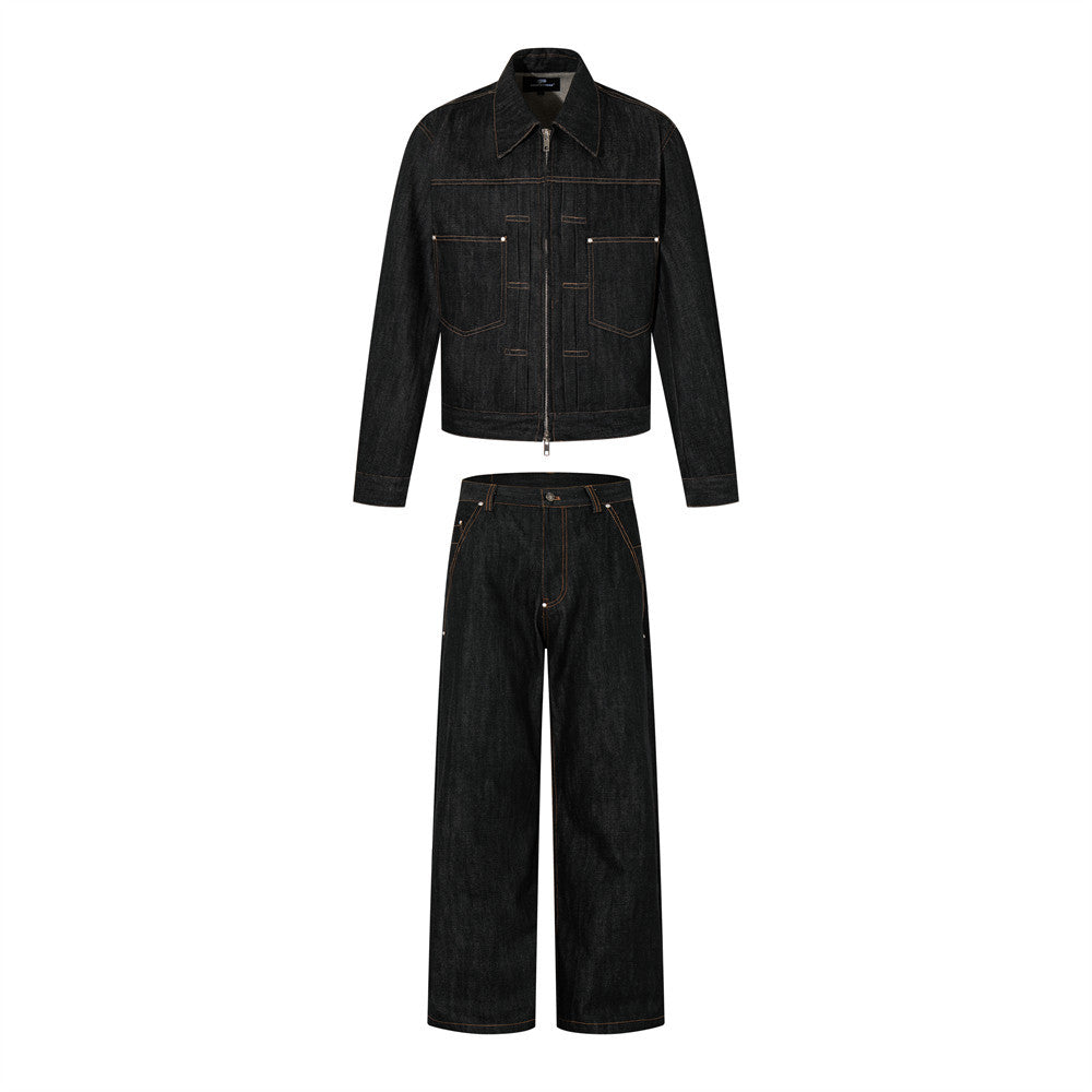 Casual Denim Suit Set