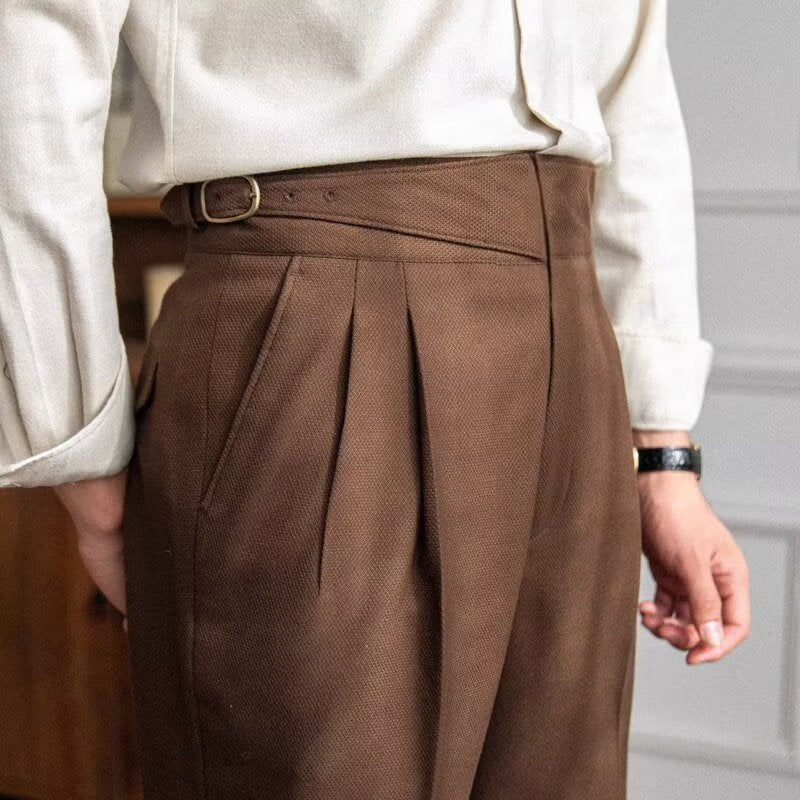 High Waist Straight Leg Business Casual Trousers