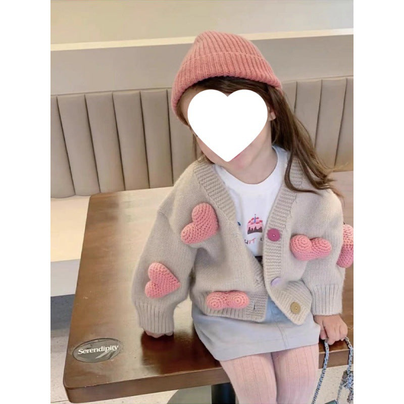 Girls' Knitted Cardigan