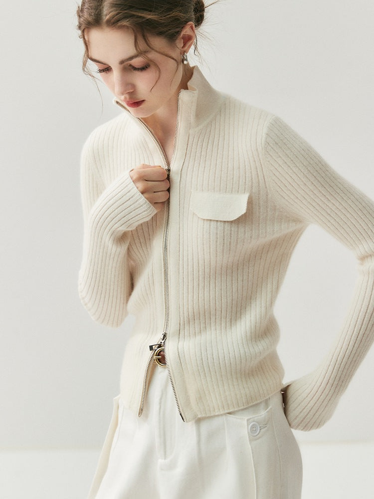 Women's Pure Cashmere Knitted Cardigan