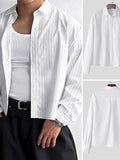 Long-sleeved striped shirt