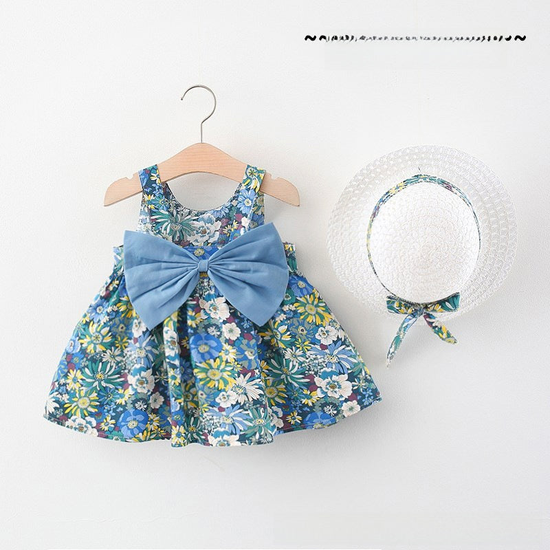 Girls' Floral Summer Cotton Dress