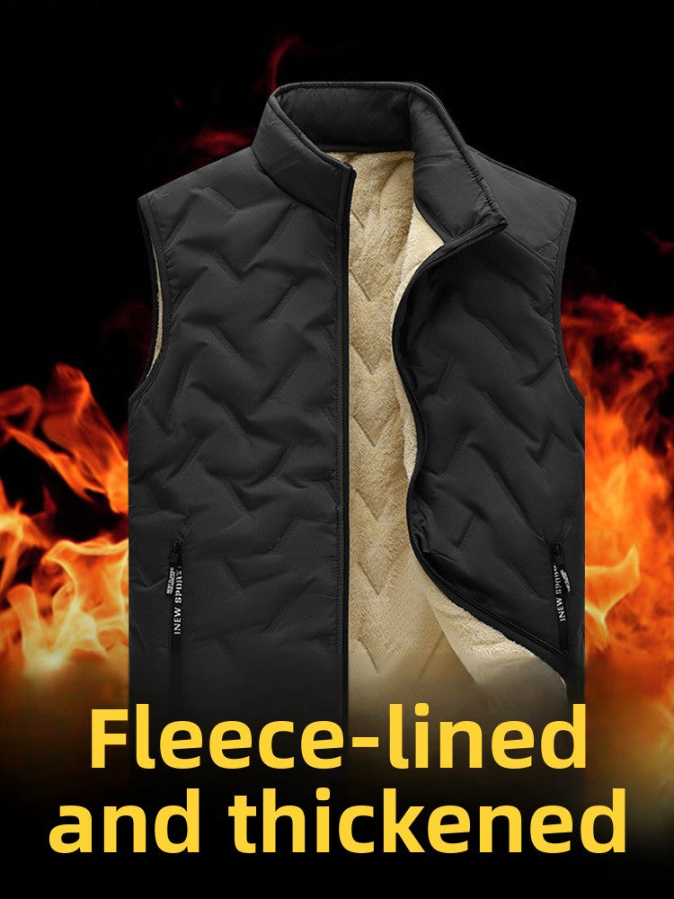 Men's Sleeveless Fleece Lined Vest
