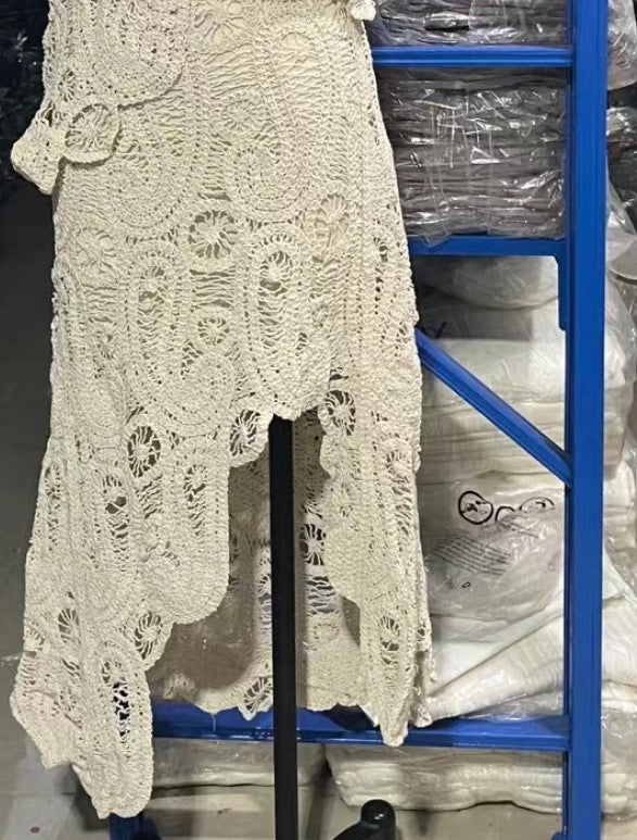 Women's Knitted Two-Piece Set - Top and Skirt