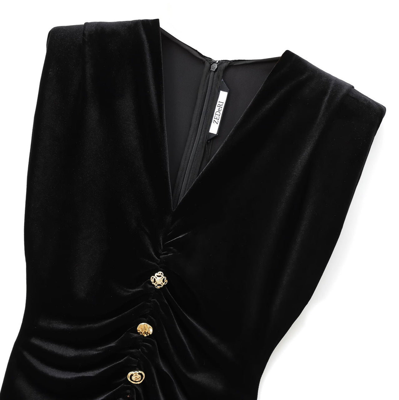 Velvet Sleeveless Maxi Dress