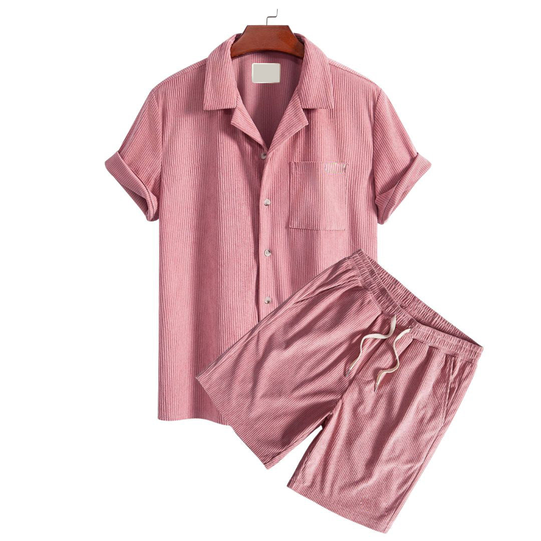 Corduroy sports suit