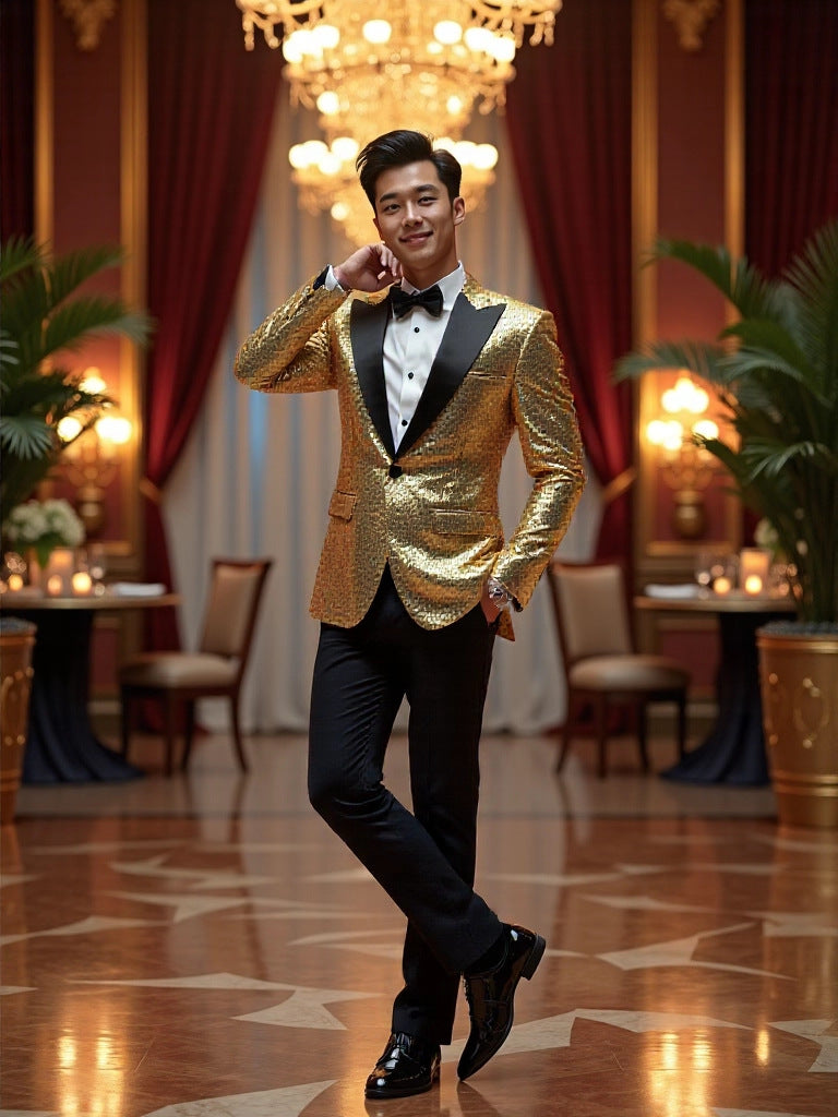 Men's Sequined Dinner Suit