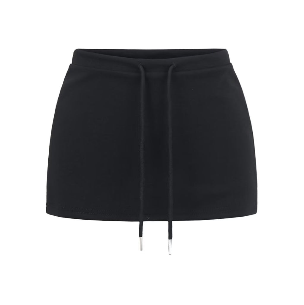 Shaping low-waist A-line half-length skirt