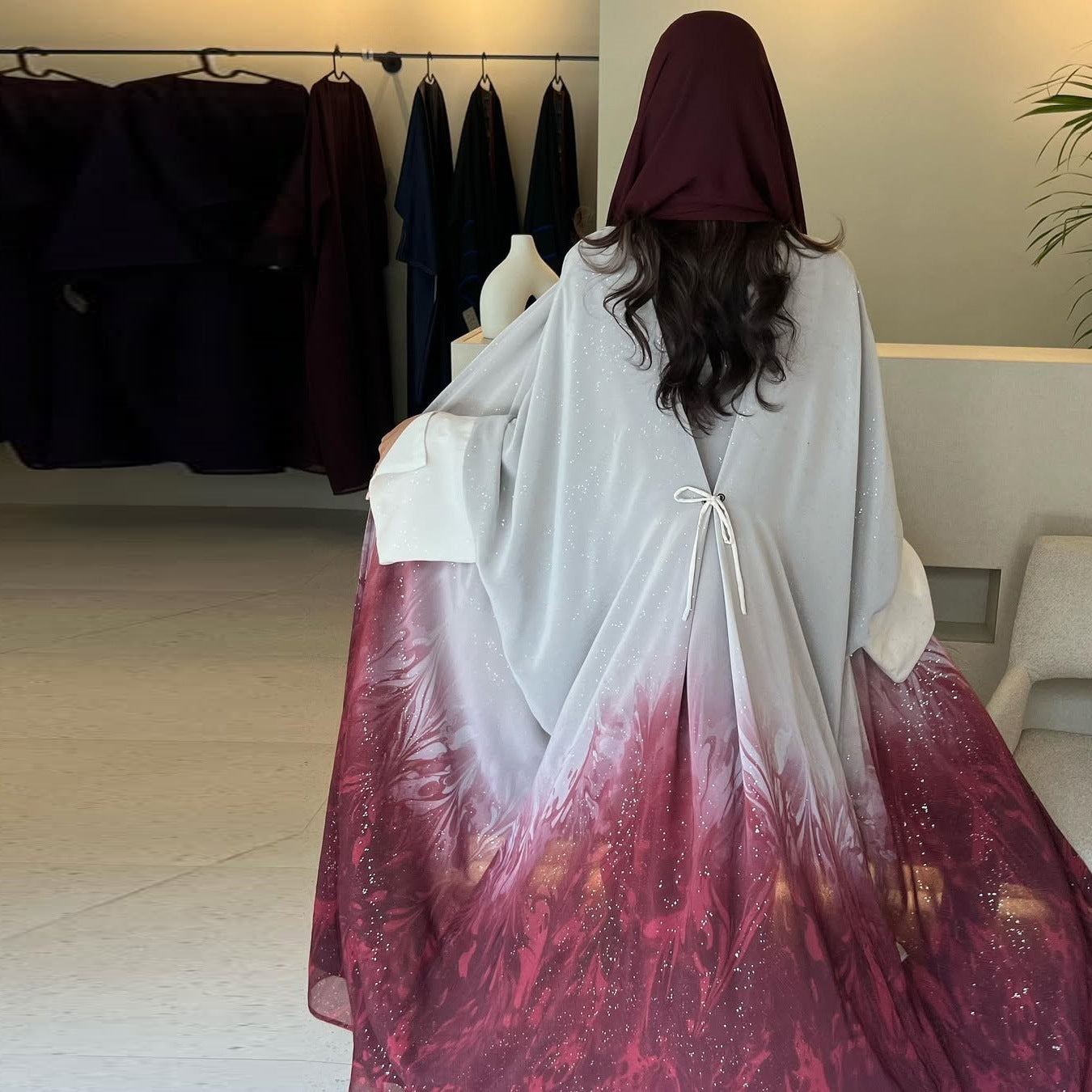 Long robe cardigan