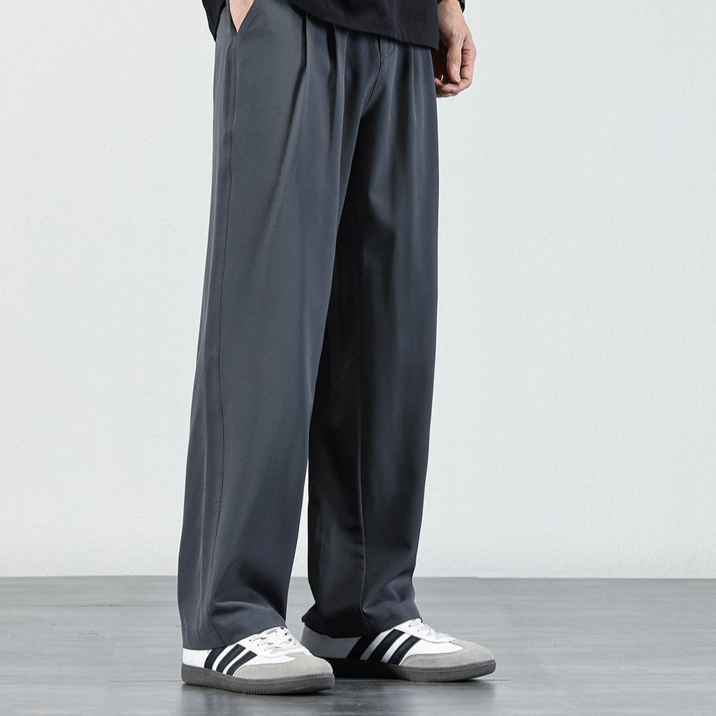 Men's Ice Silk Draped Casual Trousers