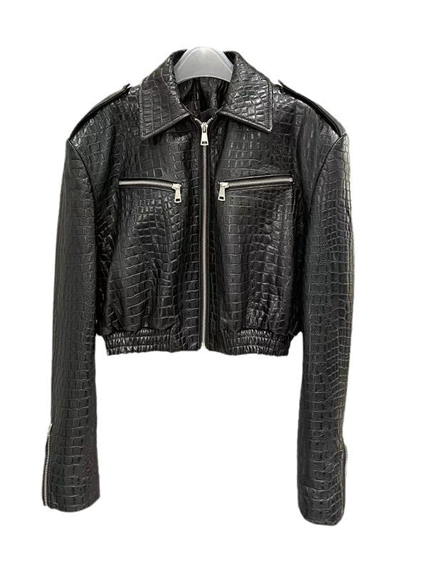 PU Leather Coat