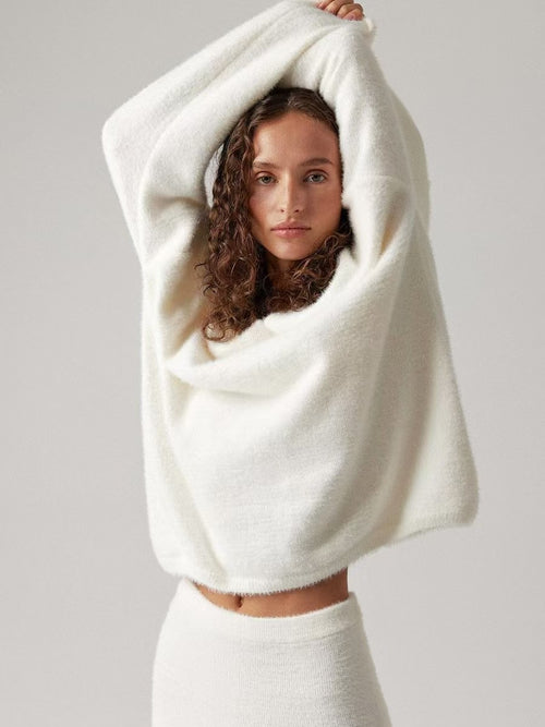 Knitted sweater and skirt set