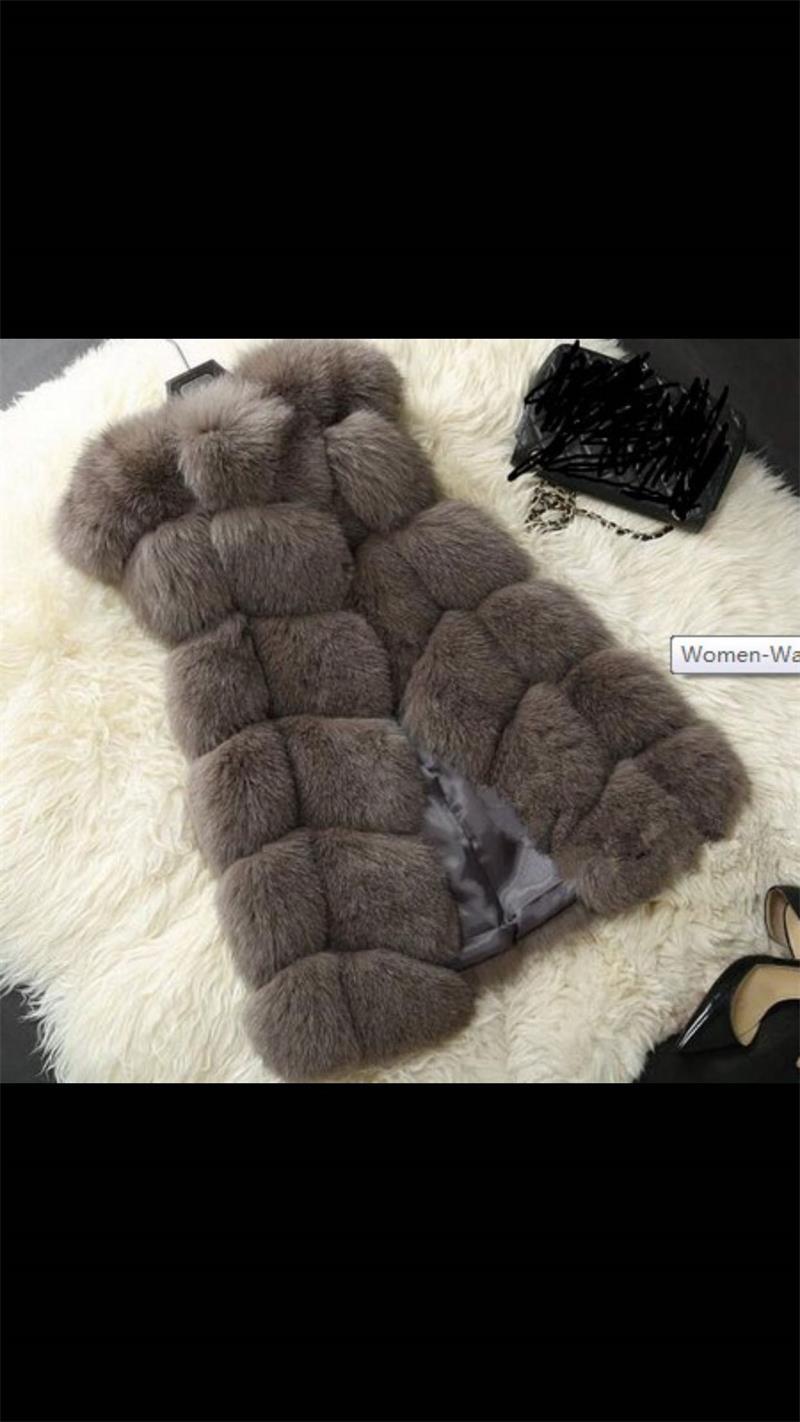 Faux fur vest