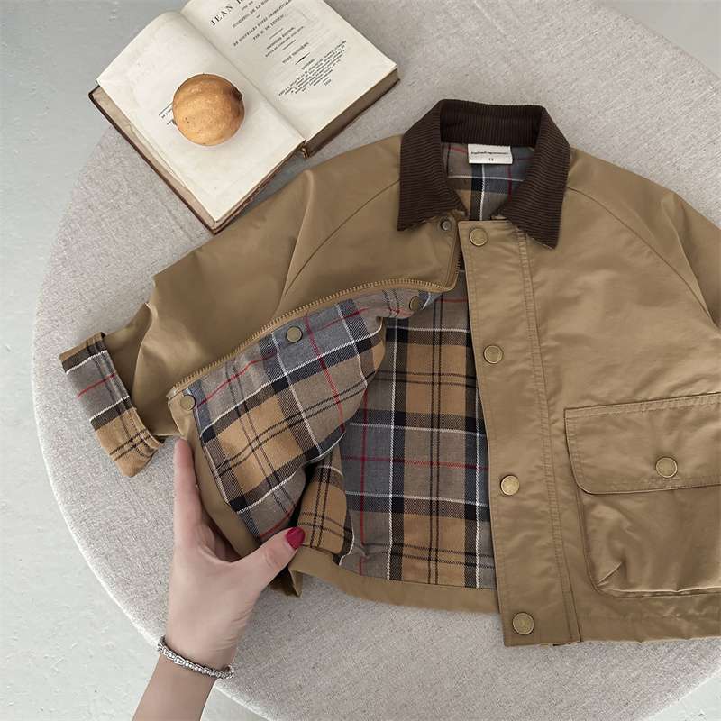 Children's Plaid Coat