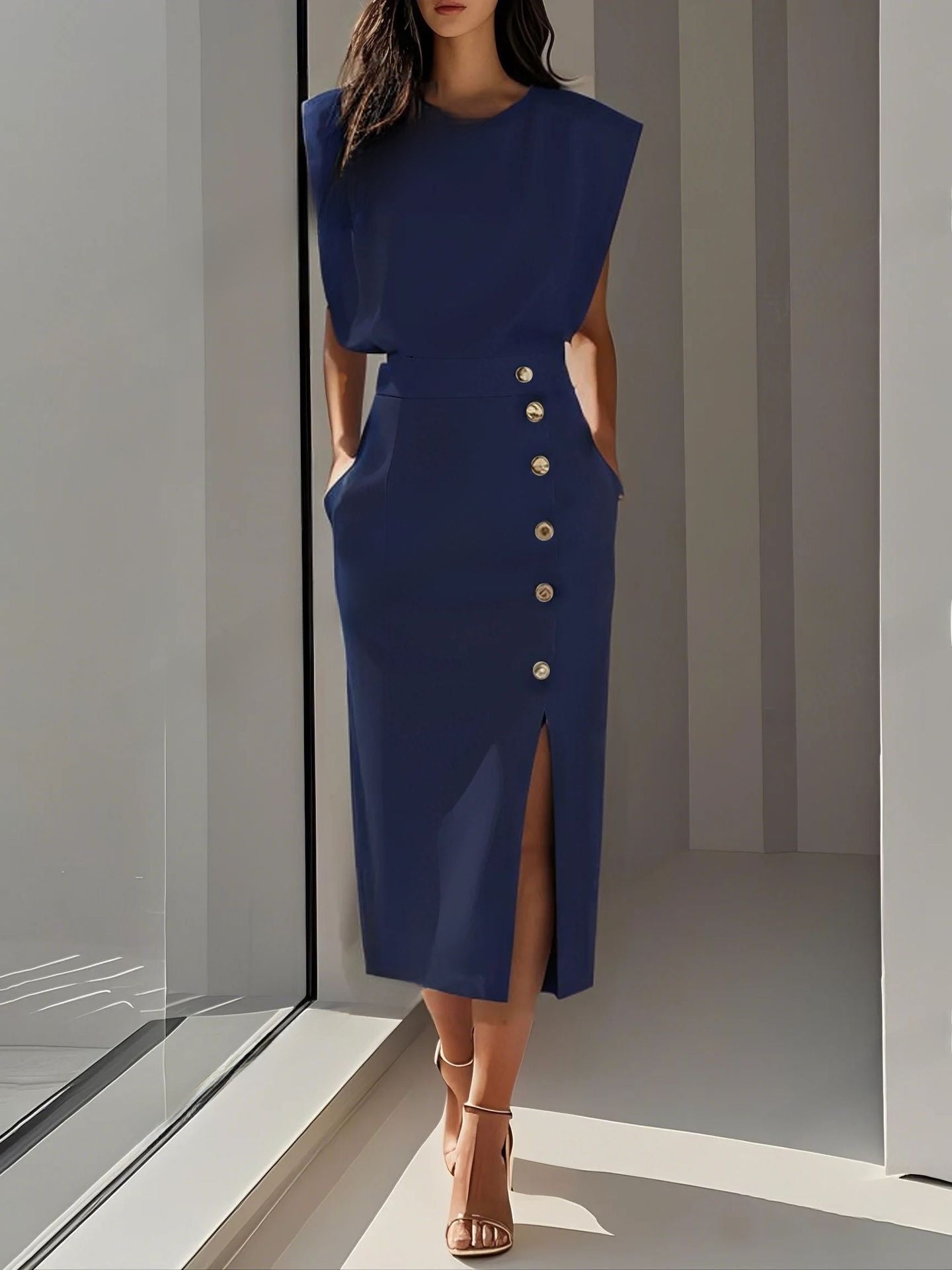 Women's Solid Color Summer Dress