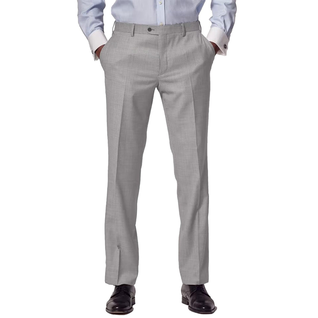 Men's Straight Fit Cotton Blend Trousers
