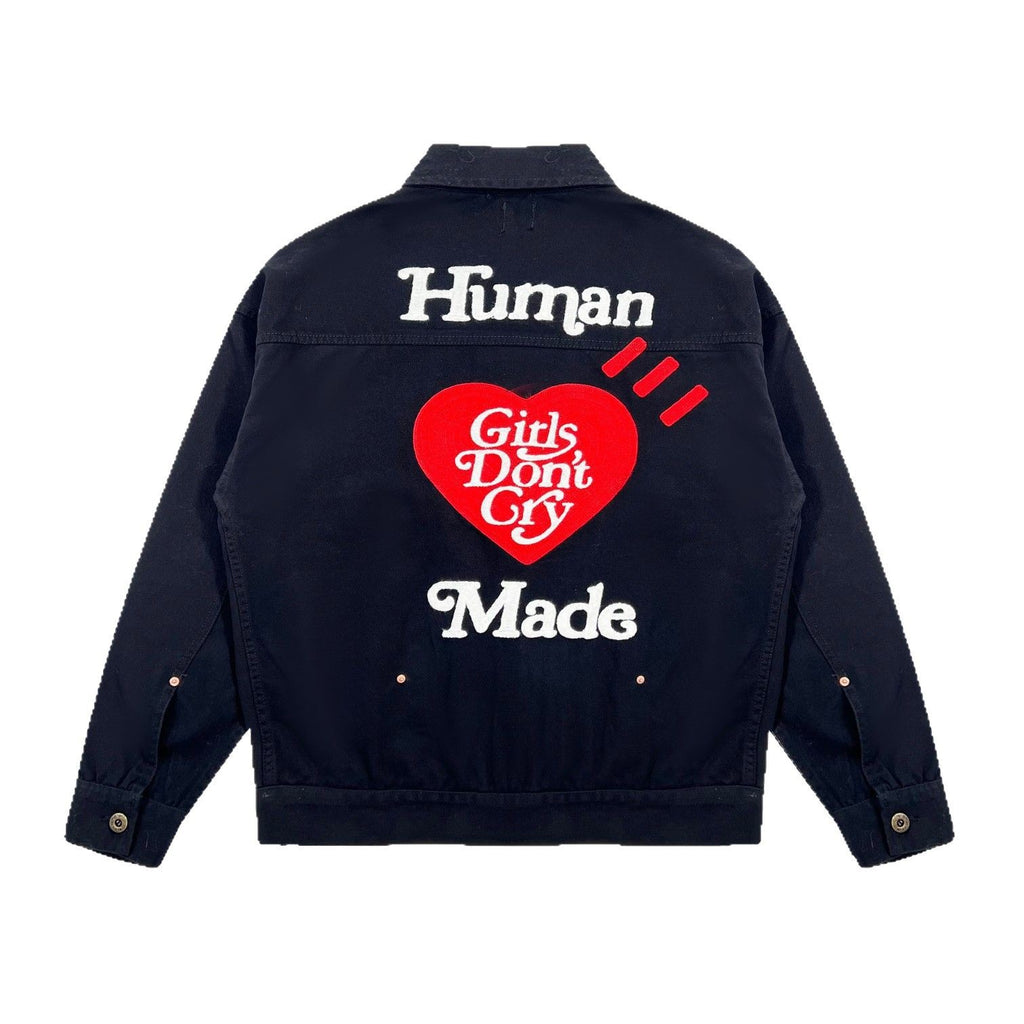 Embroidered Loose Fit Denim Jacket