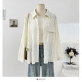French Hollow-Out Crochet Long Sleeve Shirt