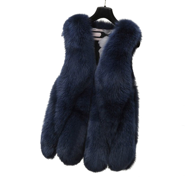 Faux fur vest
