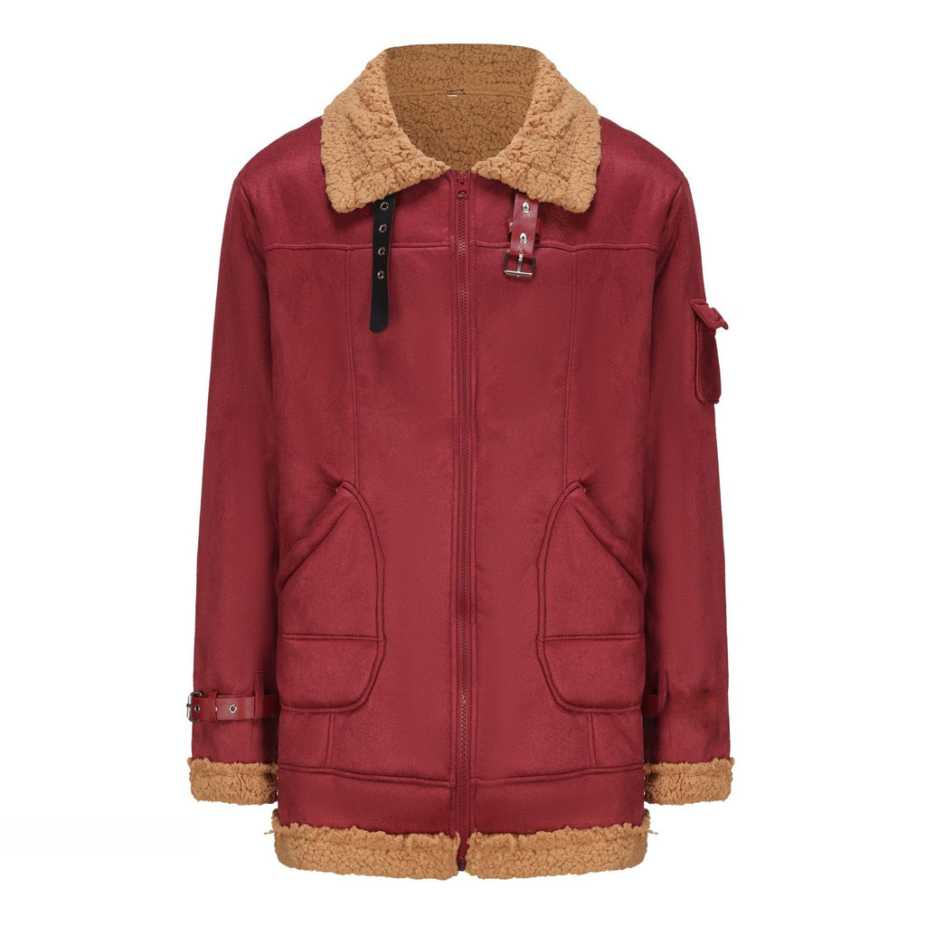 Polo jacket - thick leather jacket