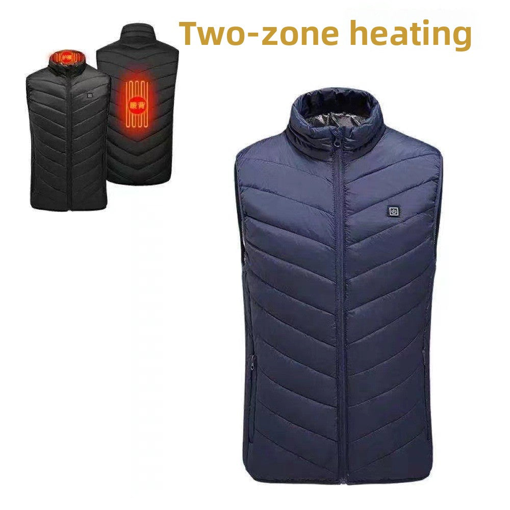 USB Electric Heating Vest with Multiple Warm Zones