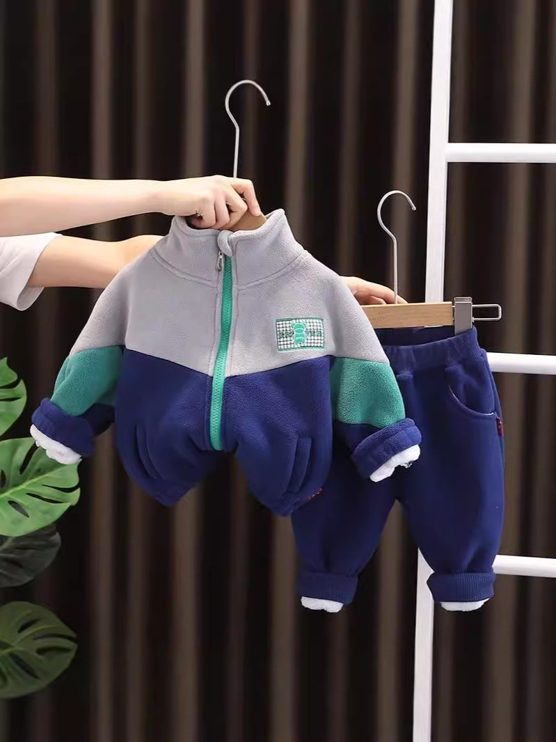 Boys' Fleece-Lined Winter Two-Piece Set