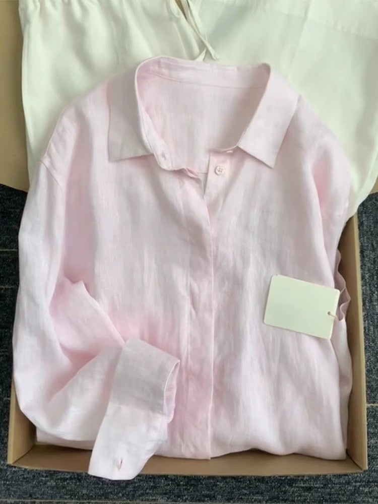French linen shirt