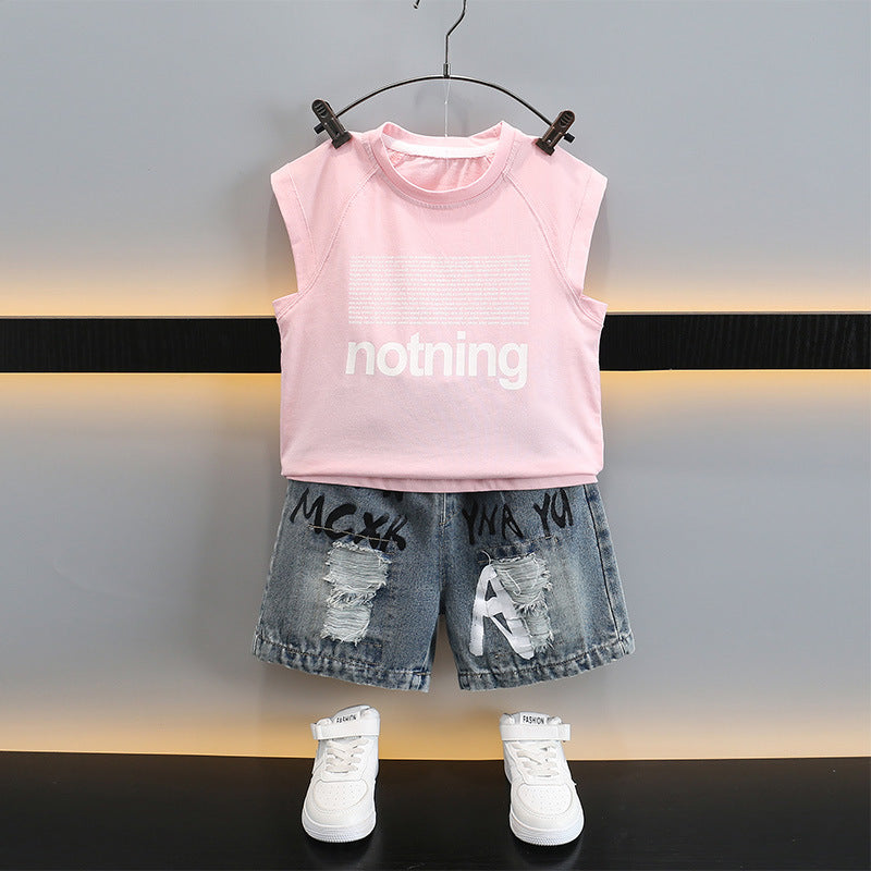Boys' Summer Vest Shorts Set
