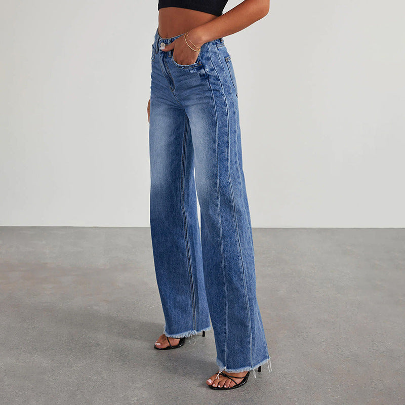 Women's Stretch Wide-Leg Denim Jeans